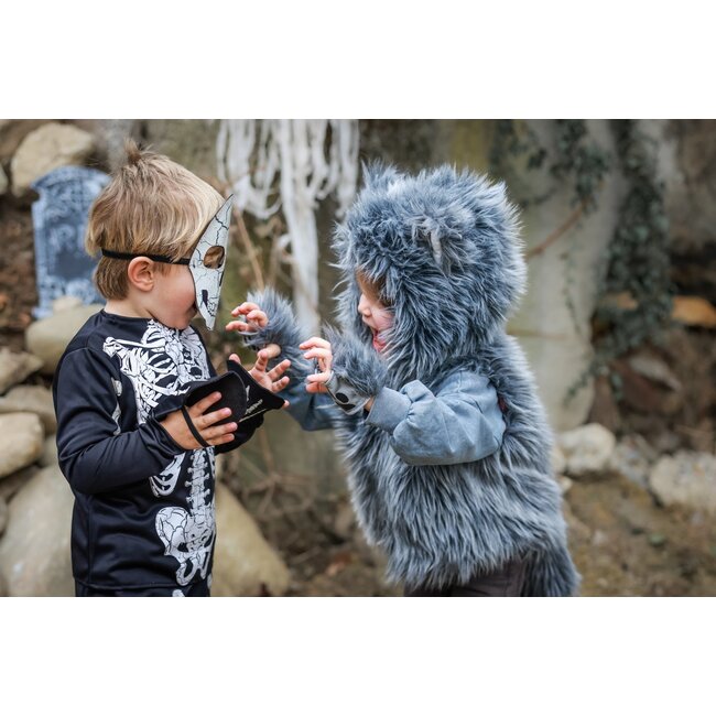 GREAT PRETENDERS DÉGUISEMENT - VESTE FOURRURE & GANTS LOUP  4-6ANS