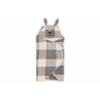 JOLLEIN COUVERTURE PORTEFEUILLE BUNNY - CHECK BOUCLE
