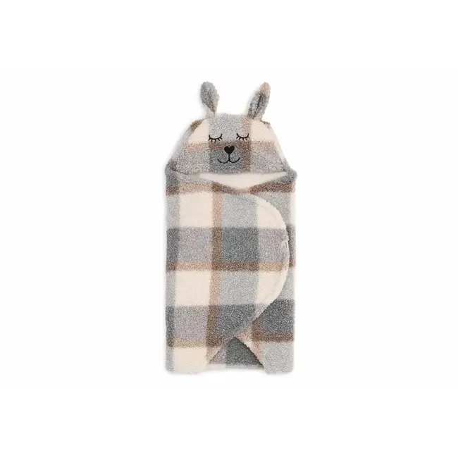 JOLLEIN COUVERTURE PORTEFEUILLE BUNNY - CHECK BOUCLE