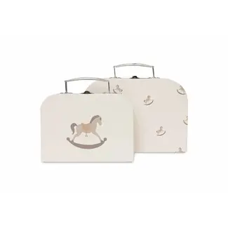 JOLLEIN SET DE 2 VALISETTES A JOUETS EN CARTON - NOSTALGIC RIDE