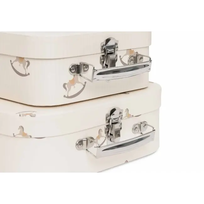 JOLLEIN SET DE 2 VALISETTES A JOUETS EN CARTON - NOSTALGIC RIDE