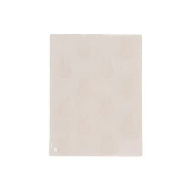 JOLLEIN COUVERTURE COTON DOUBLEE VELOURS 75X100CM - MIFFY NOUGAT/CORAL FLEECE