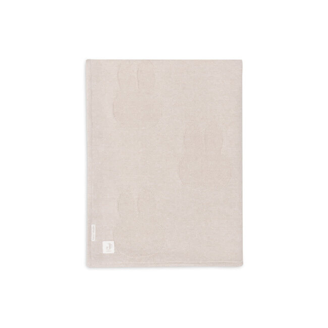 JOLLEIN COUVERTURE COTON DOUBLEE VELOURS 75X100CM - MIFFY NOUGAT/CORAL FLEECE