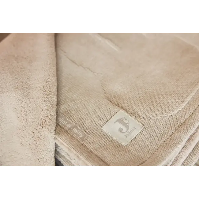 JOLLEIN COUVERTURE COTON DOUBLEE VELOURS 75X100CM - MIFFY NOUGAT/CORAL FLEECE