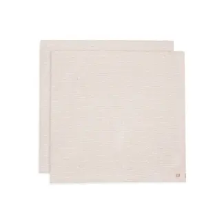 JOLLEIN PACK DE 2 LANGES EN COTON LARGE - 115 x 115cm - MIFFY STRIPE BISCUIT