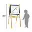 JANOD TABLEAU RÉGLABLE RÉVERSIBLE GRIS/JAUNE EN BOIS
