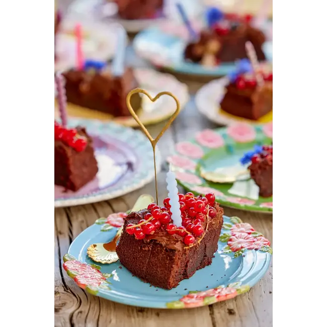 RICE 12 BOUGIES TORSADÉES RICE - BLUEISH COLOR