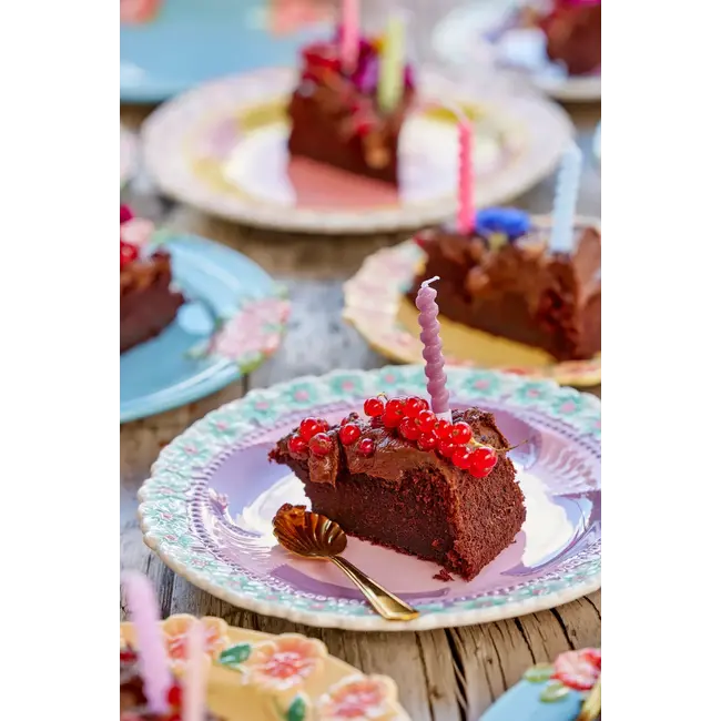 RICE 12 BOUGIES TORSADÉES RICE - PINKISH COLOR