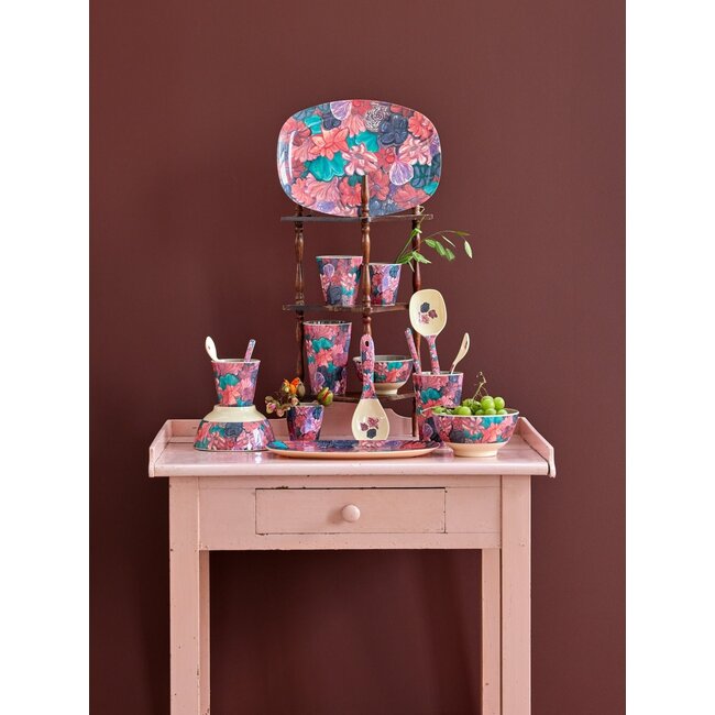 RICE ASSIETTE PLATEAU RICE - FOREST FLOWER