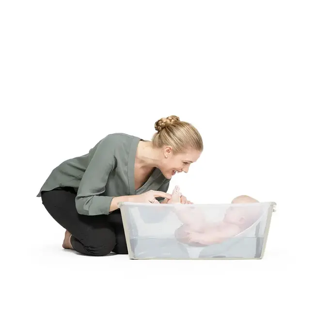 STOKKE FLEXIBATH - BAIGNOIRE PLIABLE - TRANSPARENTE SANDY BEIGE