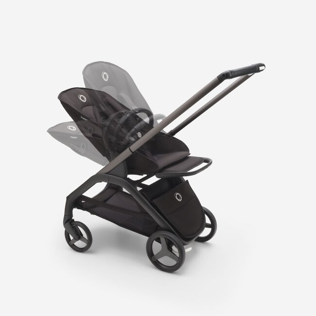 BUGABOO BUGABOO DRAGONFLY - POUSSETTE COMPLÈTE - BLACK / BLACK/GREY MELANGE