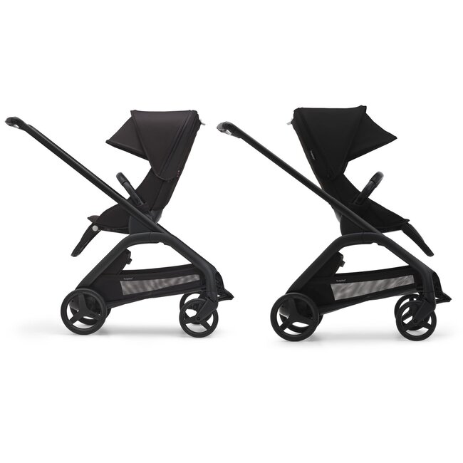 BUGABOO BUGABOO DRAGONFLY - POUSSETTE COMPLÈTE - BLACK / BLACK/GREY MELANGE