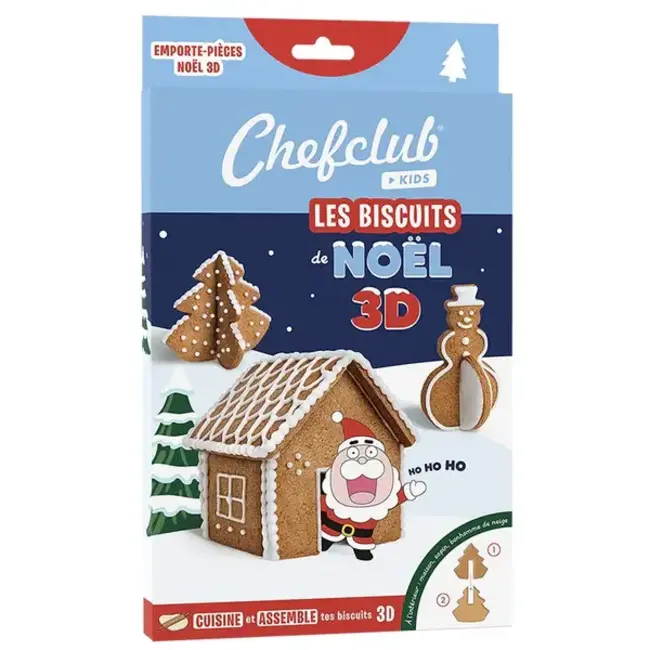 CHEFCLUB KIT EMPORTE-PIÈCES - LES BISCUITS DE NOËL 3D