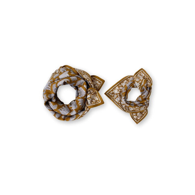 APACHES OURS TAPENADE - GRAND FOULARD APACHES LATIKA