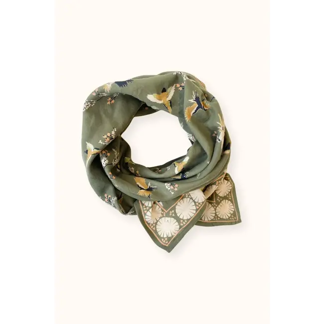 APACHES CERISIER EUCALYPTUS - GRAND FOULARD APACHES LATIKA