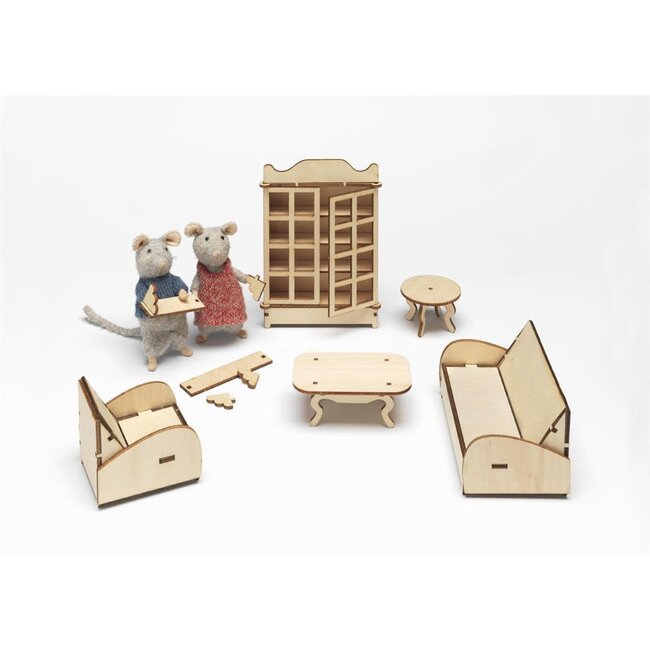 SAM & JULIA KIT MEUBLE BOIS DIY SAM & JULIA - SALON