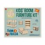 SAM & JULIA KIT MEUBLE BOIS DIY SAM & JULIA - CHAMBRE D'ENFANT