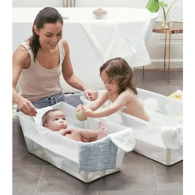 STOKKE FLEXIBATH - BAIGNOIRE PLIABLE - TRANSPARENTE SANDY BEIGE