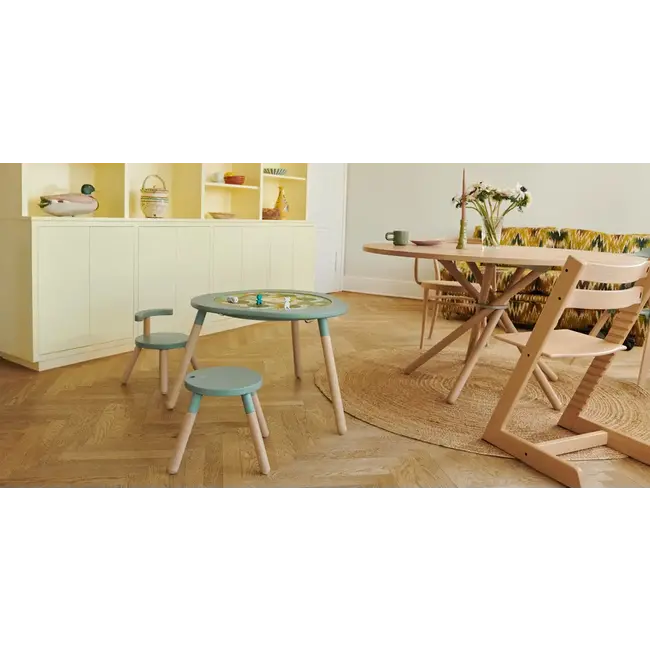 STOKKE MUTABLE V2 - TABLE DE JEU MULTIFONCTION - BLANCHE