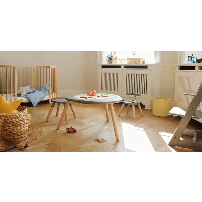STOKKE MUTABLE V2 - TABLE DE JEU MULTIFONCTION - BLANCHE