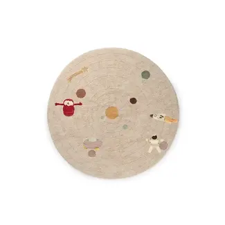 LORENA CANALS TAPIS LAVABLE ROND SOLAR SYSTEM 150CM