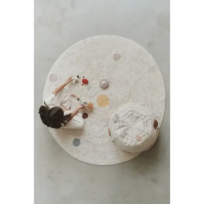 LORENA CANALS TAPIS LAVABLE ROND SOLAR SYSTEM 150CM