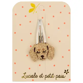 LUCIOLE ET PETIT POIS 1 X BARRETTE 5CM - CHIEN CHARLIE