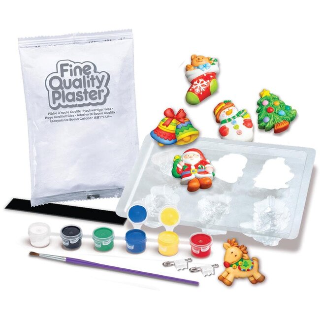 KIT DE MOULAGE CRÉATIF - 6 AIMANTS DE NOËL