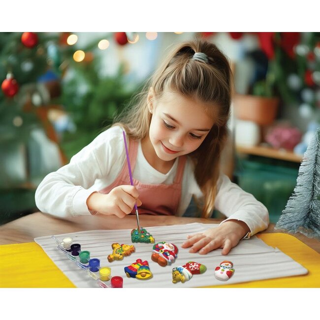 KIT DE MOULAGE CRÉATIF - 6 AIMANTS DE NOËL