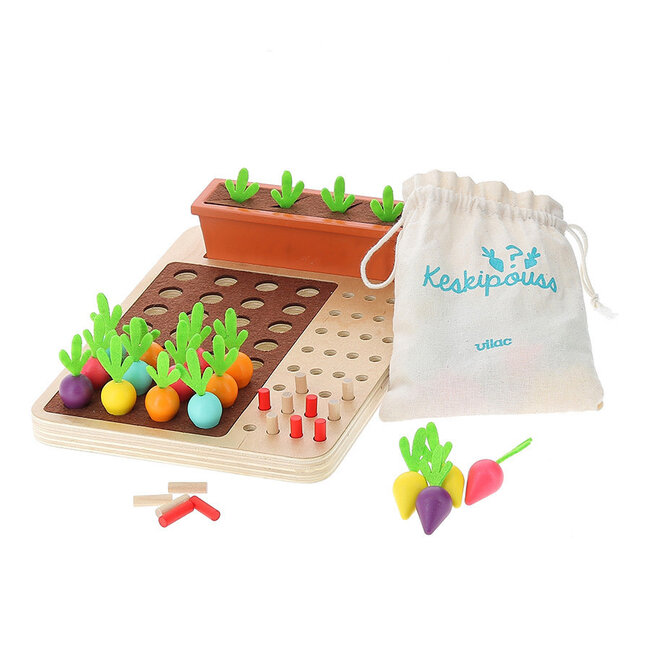 VILAC JEU CODE SECRET EN BOIS - KESKIPOUSS - JOUR DE RÉCOLTE