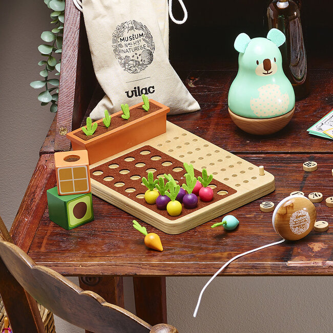 VILAC JEU CODE SECRET EN BOIS - KESKIPOUSS - JOUR DE RÉCOLTE