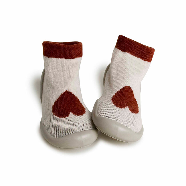 COLLEGIEN CHAUSSON CHAUSSETTE LAINE & CACHEMIRE - COEUR EN CHOCOLAT