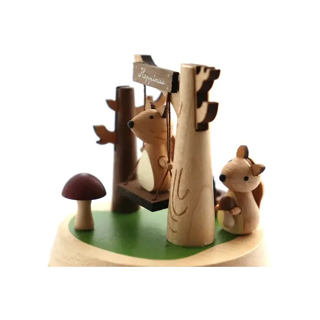 WOODERFUL LIFE BOITE À MUSIQUE ANIMÉE "BALANÇOIRE" N°21