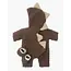 MINIKANE TENUE GORDIS - COMBINAISON DEGUIZ DINO CHOCOLAT