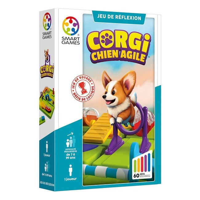 SMARTGAMES JEU COMPACT - CORGI CHIEN AGILE +7ANS
