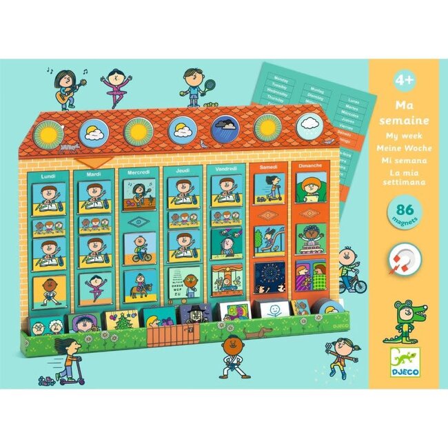 DJECO EDULUDO - MA SEMAINE - SEMAINIER MAGNÉTIQUE