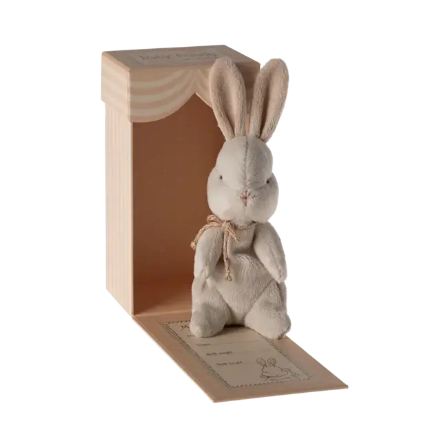 MAILEG PELUCHE LAPIN "MY FIRST BUNNY" 18CM - OFF WHITE