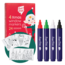 PACK 4 FEUTRES EFFAÇABLES POUR VITRES & 24 DESIGNS DE NOËL