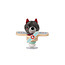 LILLIPUTIENS HOCHET VENTOUSE - LOUP LOUIS EN AVION SWING
