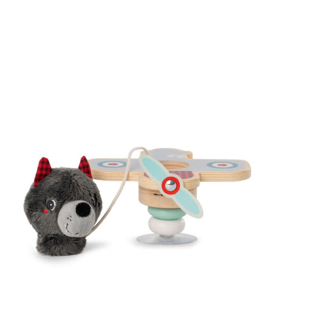 LILLIPUTIENS HOCHET VENTOUSE - LOUP LOUIS EN AVION SWING