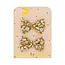 LUCIOLE ET PETIT POIS 2 X BARRETTES 3CM - MINI NOEUDS LIBERTY FEATHER MEADOW
