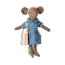 MAILEG TENUE MAMAN & MAMIE SOURIS MAILEG - ROBE DENIM & BANDANA