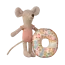 MAILEG PETITE SOEUR SOURIS 10CM - BOUÉE FLOWER - COLLECTION PLAGE