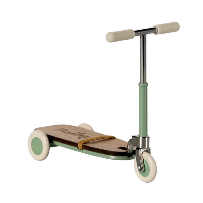 MAILEG TROTTINETTE VERT MINT POUR SOURIS - COLLECTION TRICYCLE