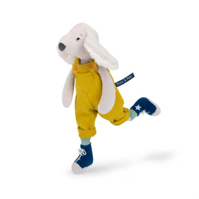 MOULIN ROTY POUPÉE CHIEN PILOU JAUNE - PUCE & PILOU