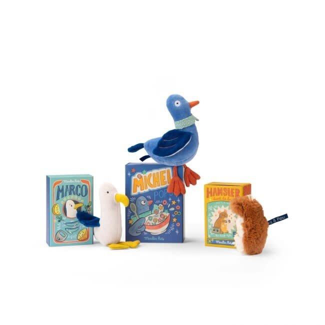 MOULIN ROTY POUPÉE HOCHET PIGEON MICHEL - PUCE & PILOU