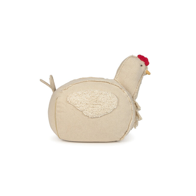 LORENA CANALS POUF FORME POULE "CHICKEN"