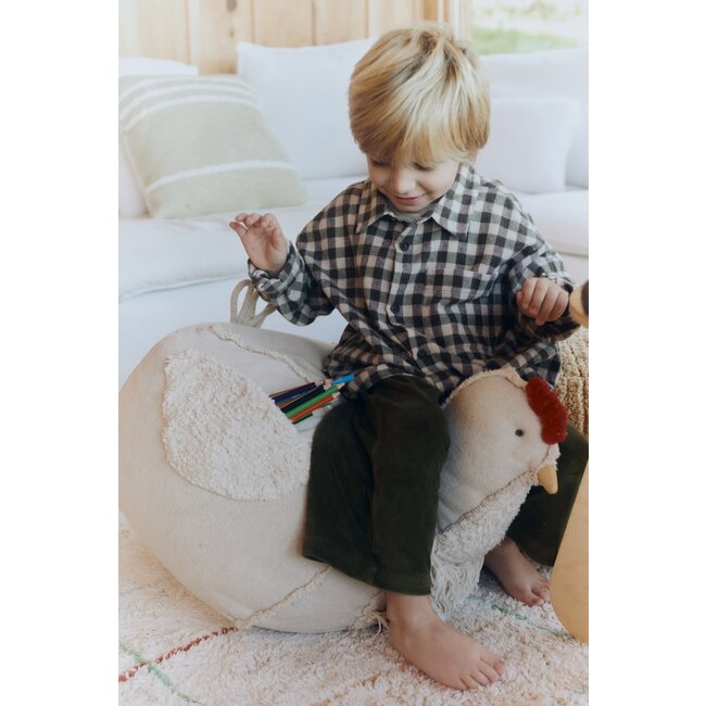 LORENA CANALS POUF FORME POULE "CHICKEN"