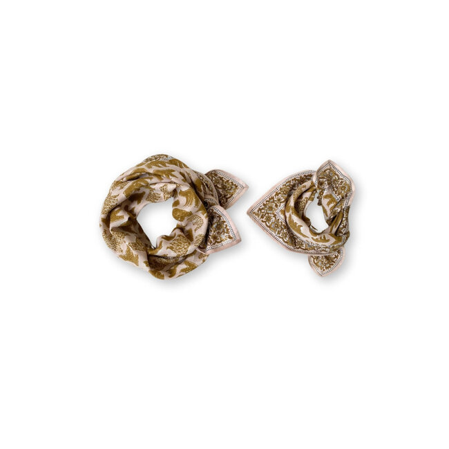 APACHES OURS MACADAMIA - GRAND FOULARD APACHES LATIKA