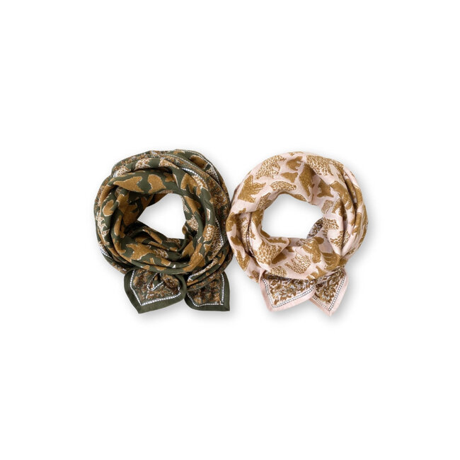 APACHES OURS MACADAMIA - GRAND FOULARD APACHES LATIKA